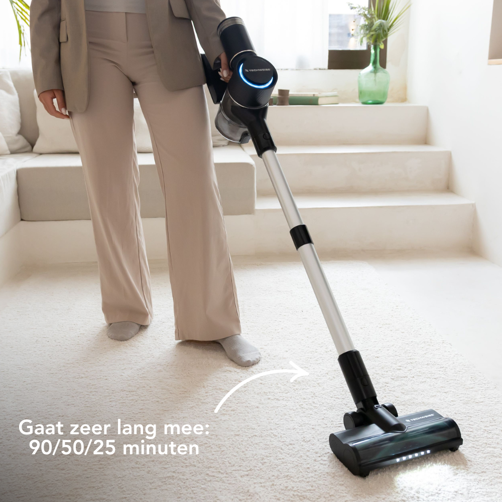 TV1 Cordless Steel Vacuum Cleaner | 90 minutes battery life