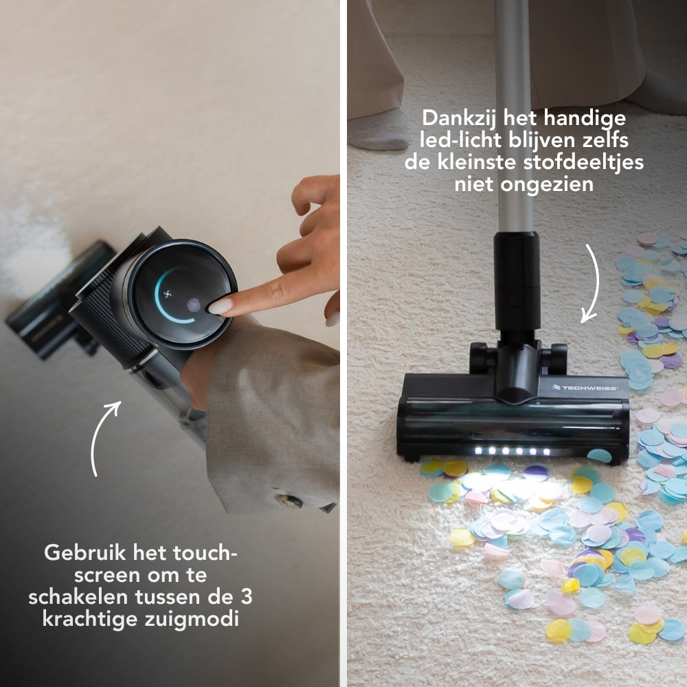 TV1 Cordless Steel Vacuum Cleaner | 90 minutes battery life